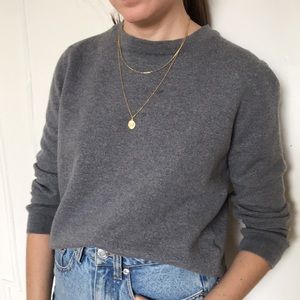 Banana Republic grey merino wool sweater size L